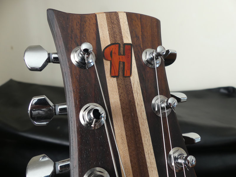 Hilditch Guitars Tao Padauk Headstock